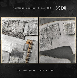 Paintings abstract  set 492